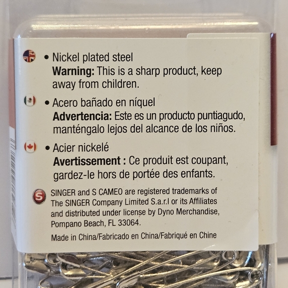 🧃Singer Assorted Safety Pins - Picture 7 of 7